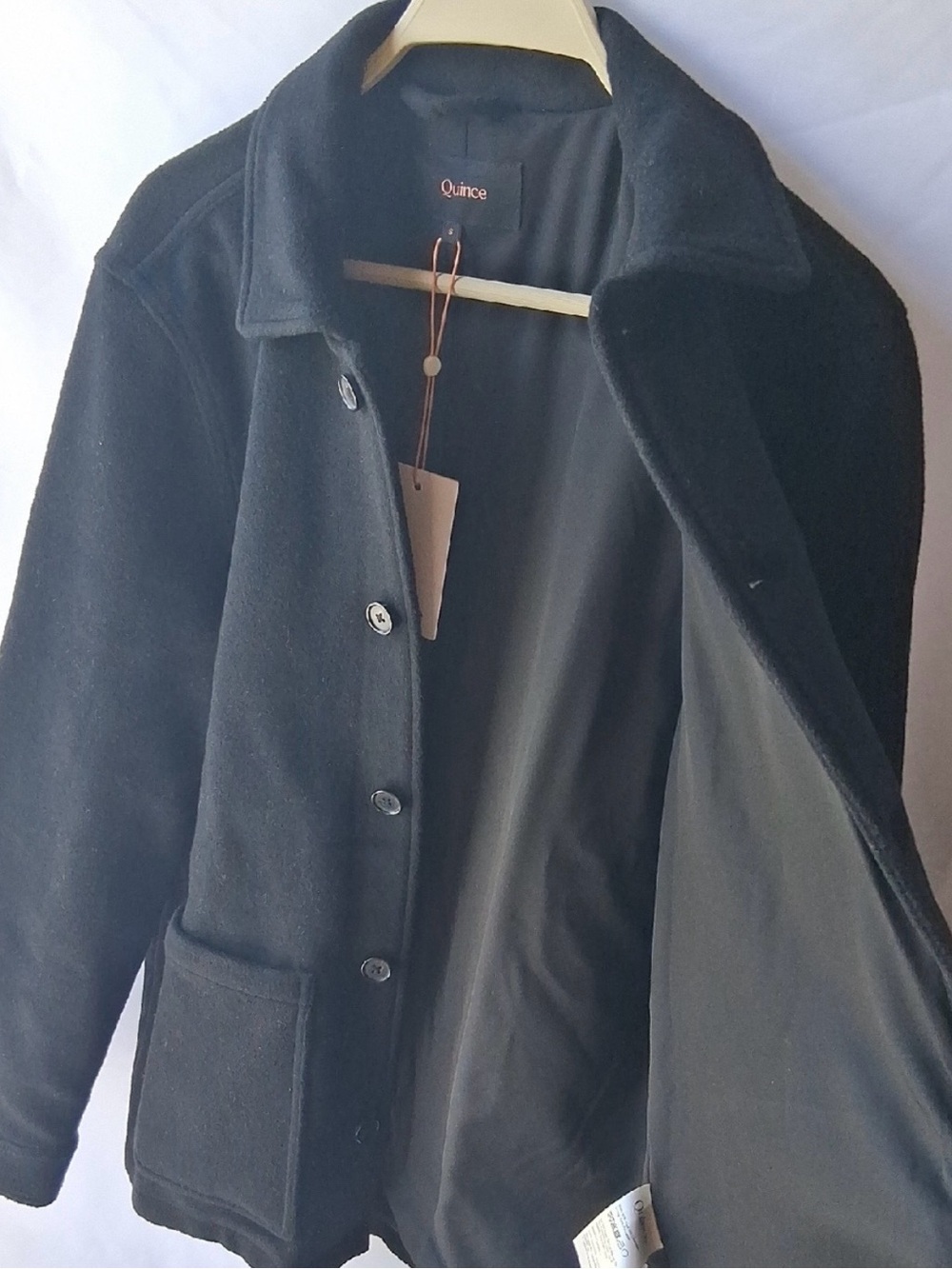 Quince Wool Cashmere Chore Jacket Black S